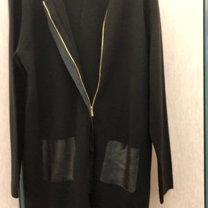 Calvin Klein sweater with pleather pockets